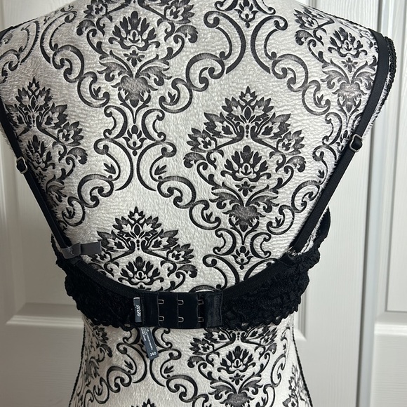 Aerie Harper Black Push Up Underwire Bra 34D - Picture 4 of 7